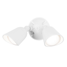 The Endurance Double Spot Wallpack Luminaire in Architectural White