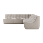 The N701 Modular Square Corner Sofa 2-2 Ecru Eco Fabric Right from Ethnicraft.