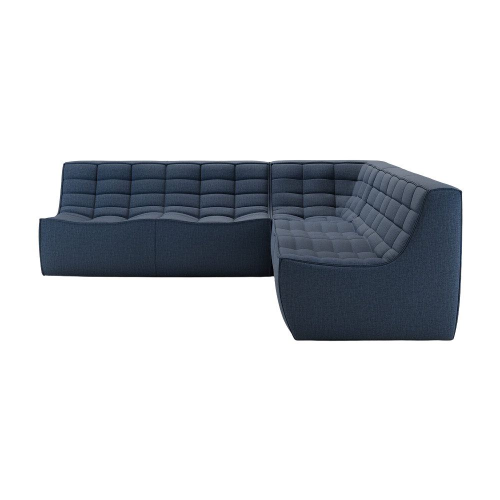 The N701 Modular Square Corner Sofa 2-2 Graphite Eco Fabric Left from Ethnicraft.