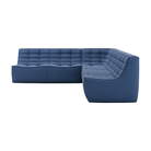 The N701 Modular Square Corner Sofa 2-2 Blue Standard Fabric, Right from Ethnicraft.