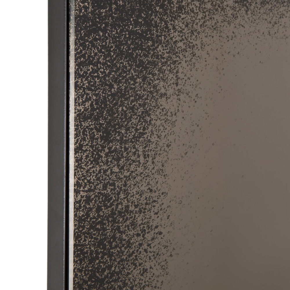 The Aged Wall Mirror Rectangle, bronze copper from Ethnicraft with the mirror details.