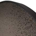 The Aged Wall Mirror Round in Bronze by Ethnicraft up close.