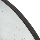Detailed image of the Aged Wall Mirror Round in Clear by Ethnicraft 