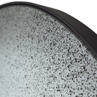 Aged Wall Mirror Round in Clear by Ethnicraft up close.
