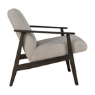 The Aspekt Lounge Chair from Ethnicraft from the side angle.