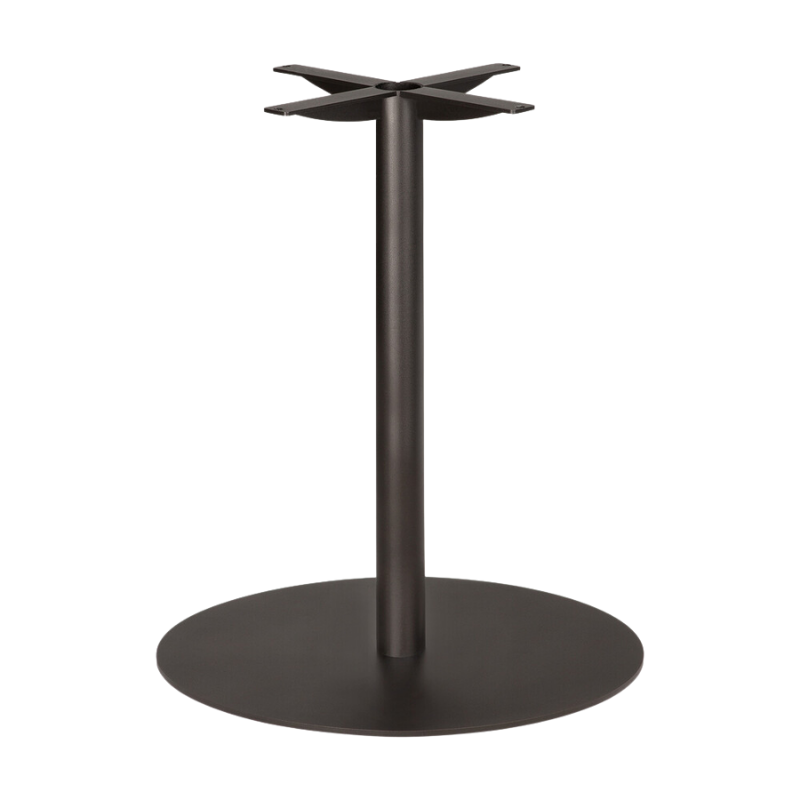 The Blend Dining Table Base by Ethnicraft in dark bronze metal 35.5 inches.