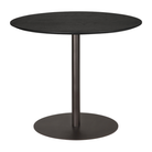 The Blend Dining Table from Ethnicraft in black oak front 35.5 inch