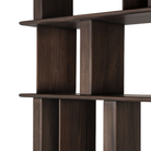 The Block Rack by Ethnicraft with the shelving close up.