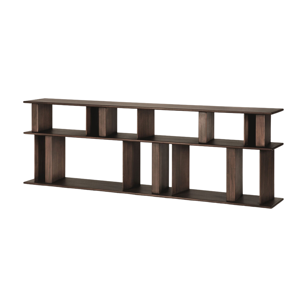 The Block Sofa Console from Ethnicraft from an angle.
