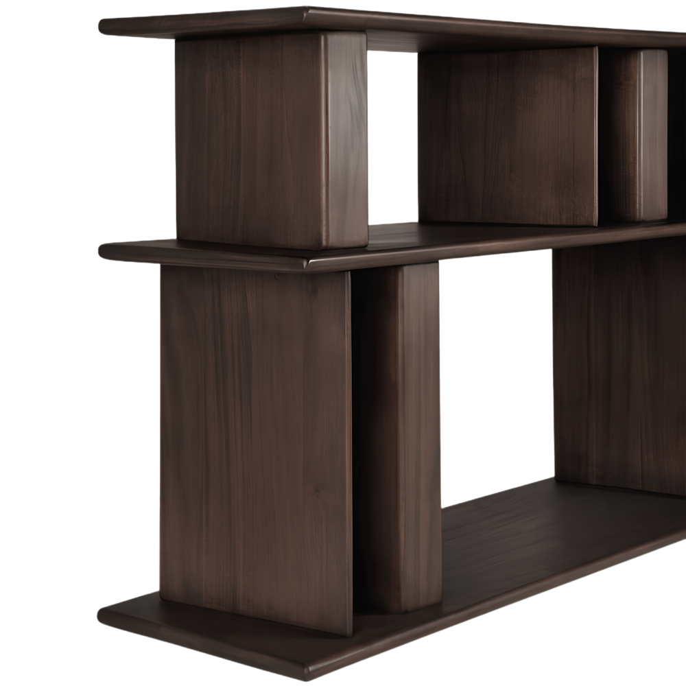 The side of the Block Sofa Console from Ethnicraft.