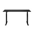 The Bok Adjustable Desk Black Oak 63 Inches with Black Legs from Ethnicraft.