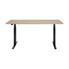 The Bok Adjustable Desk Oak 63 Inches with Black Legs from Ethnicraft.