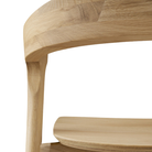 The Bok Bar Stool by Ethnicraft from the back close-up.