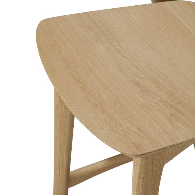 The Bok Bar Stool by Ethnicraft in detail of seat.