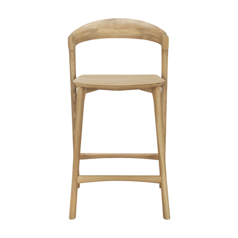 The Bok Counter Stool from Ethnicraft from the front.