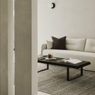 The bone Weave Sofa by Ethnicraft in a living room.