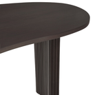 The Boomerang Desk by Ethnicraft from the top edge details. all-groups
