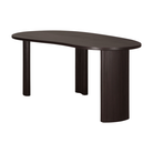 The Boomerang Desk 78.5 inches by Ethnicraft from a side angle.