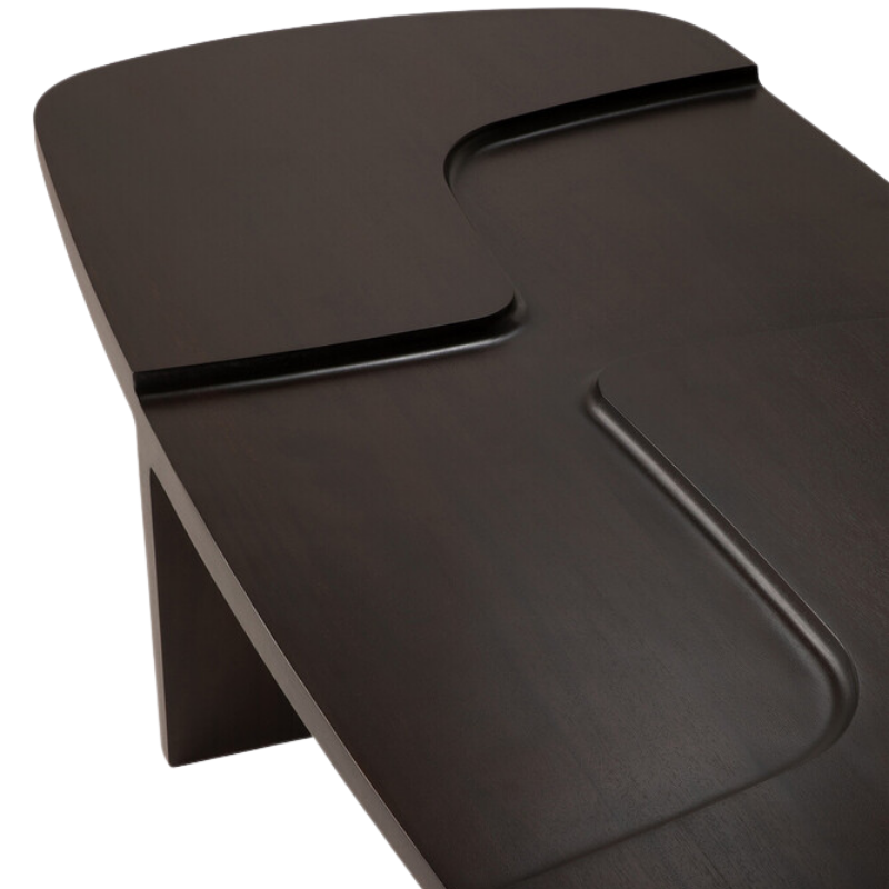 The Brutalist Rectangular Coffee Table by Ethnicraft from tabletop woodwork.