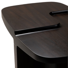 The Brutalist Side Table by Ethnicraft from an angle.