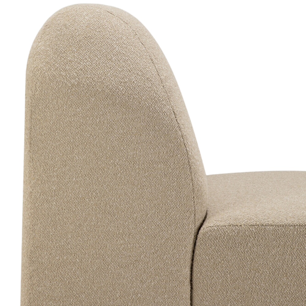 The Bulky Modular Corner Sofa Set Almond from Ethnicraft with a backside close up.