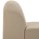 The Bulky Modular Corner Sofa Set Almond from Ethnicraft with a backside close up.