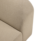 The Bulky Modular Corner Sofa Set Almond from Ethnicraft with a top view.