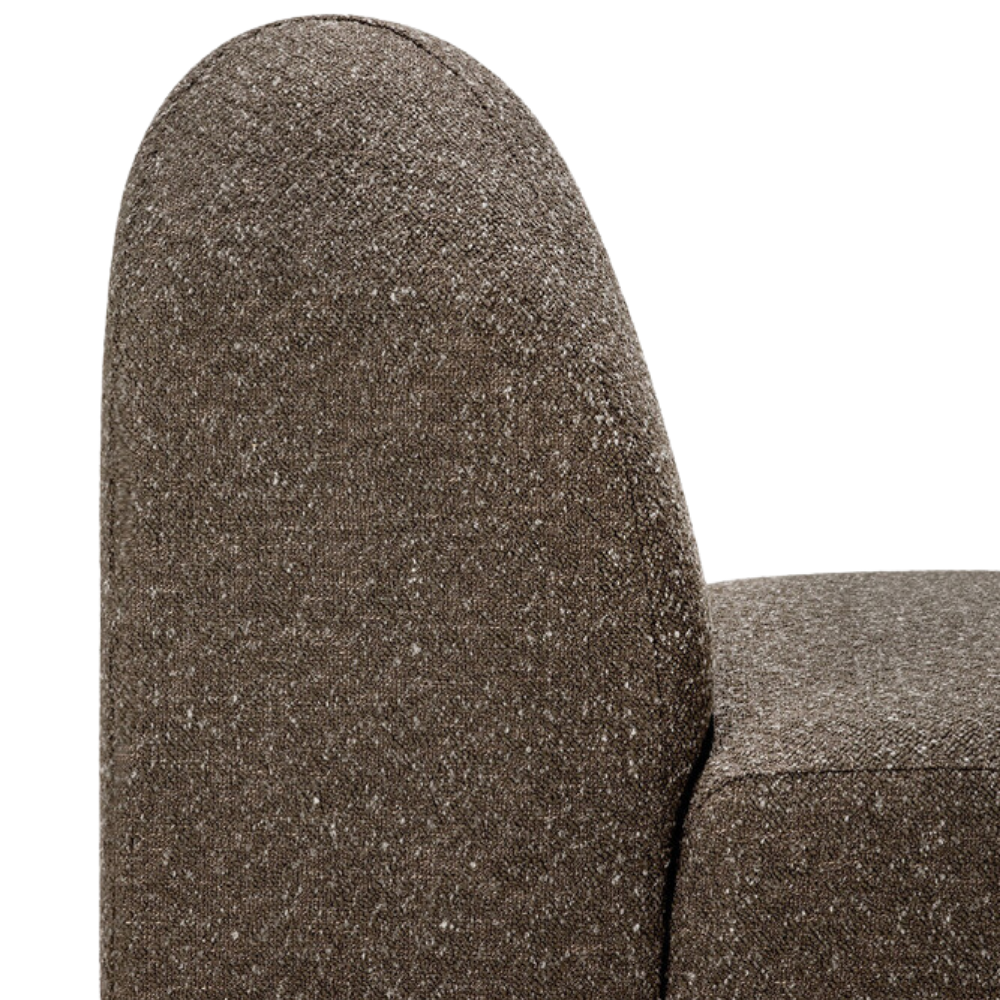 The Bulky Modular Corner Sofa Set Cedar from Ethnicraft with a backside close up.