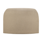 The Bulky Modular Sofa 45 Degrees Round Corner Almond from Ethnicraft with a back side.