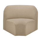 The Bulky Modular Sofa 45 Degrees Round Corner Almond from Ethnicraft.