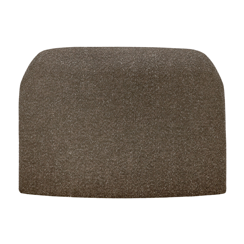 The Bulky Modular Sofa 45 Degrees Round Corner Cedar from Ethnicraft with a back side.