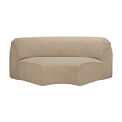 The Bulky Modular Sofa 90 Degrees Round Corner Almond by Ethnicraft.