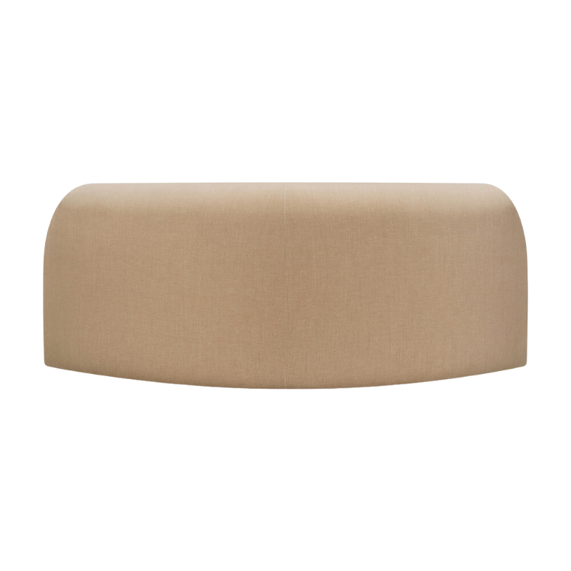The Bulky Modular Sofa 90 Degrees Round Corner by Ethnicraft from the back.