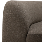 The Bulky Modular Sofa 90 Degrees Round Corner Cedar by Ethnicraft with the backrest close up.
