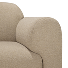 Detail of the arm of the Bulky Modular Sofa Set, Round 1-2 in Almond from Ethnicraft.