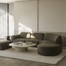 The Bulky Modular Sofa Set Cedar Collection from Ethnicraft in a living room.