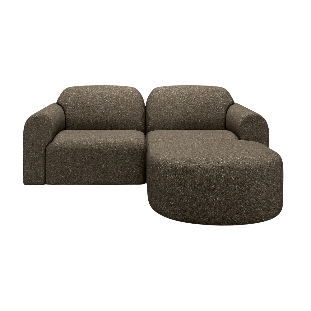 The Bulky Modular Sofa Set, Round 1-2 Right in Cedar from Ethnicraft.