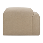 The Bulky Modular Sofa End Seater With L Arm Almond from Ethnicraft with back side.