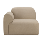 The Bulky Modular Sofa End Seater With L Arm Almond from Ethnicraft.