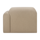 The Bulky Modular Sofa End Seater With R Arm Almond from Ethnicraft with a back side.