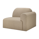The Bulky Modular Sofa End Seater With R Arm Almond from Ethnicraft with a side.