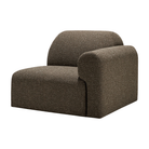 The Bulky Modular Sofa End Seater With R Arm Cedar from Ethnicraft with a side.