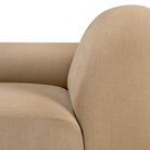 The Bulky Modular Sofa End Seater With R Arm by Ethnicraft with a close-up.
