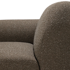 Detail of the seat of the Bulky Modular Sofa Set, Round 1-2 in Cedar from Ethnicraft.
