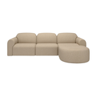 The Bulky Modular Sofa Set Round 1-3 Right Almond from Ethnicraft.