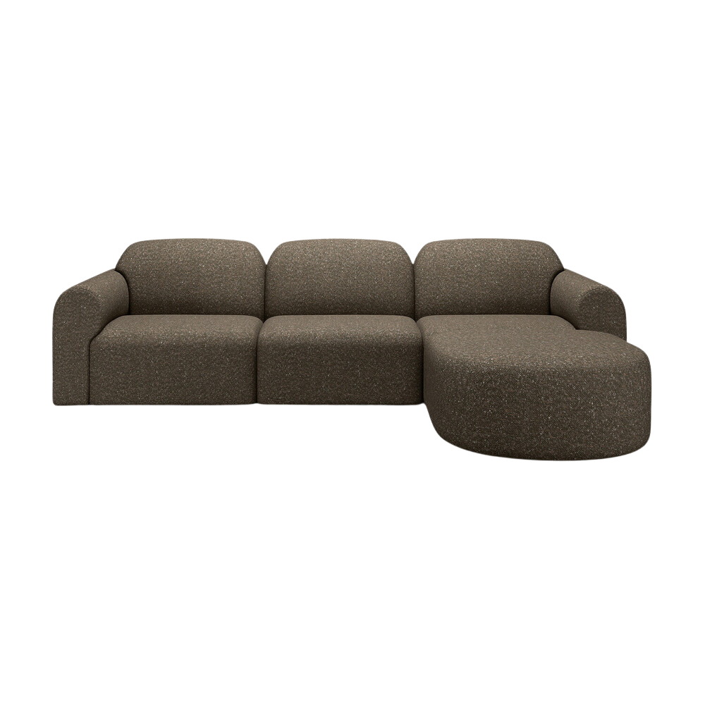 The Bulky Modular Sofa Set Round 1-3 Right Cedar from Ethnicraft.