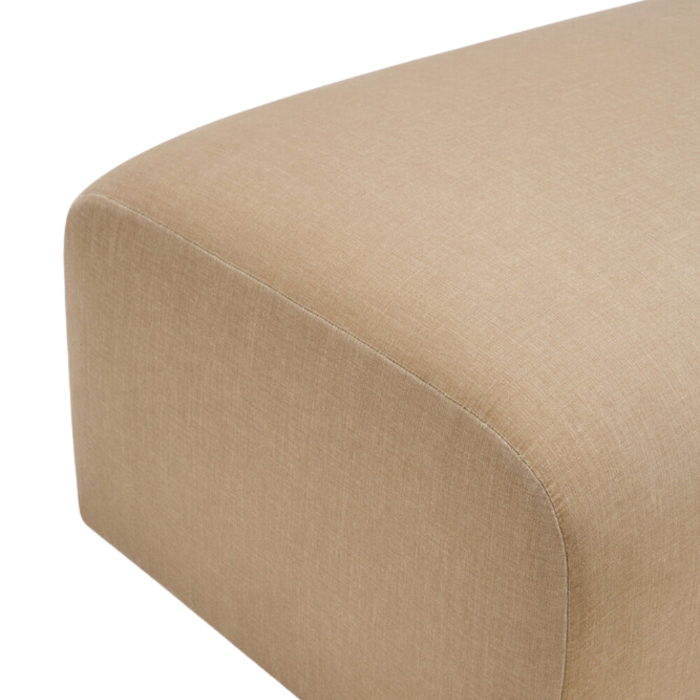 The Bulky Modular Sofa Set, Square 1-2 from Ethnicraft with a close-up of the seat from the top angle. all-groups