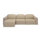 The Bulky Modular Sofa Set Square 1-3 Left Almond from Ethnicraft.