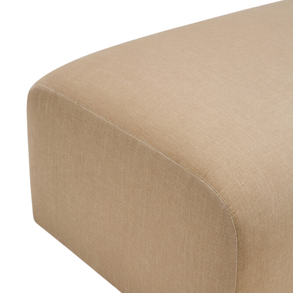 The Bulky Modular Sofa Set from Ethnicraft with a close-up of the seat from the top angle.