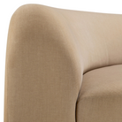 The Bulky Modular Standard Sofa Set from Ethnicraft with a close-up of the backrest from the side angle.